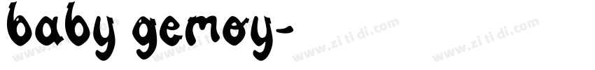 Baby Gemoy字体转换
